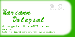 mariann dolezsal business card